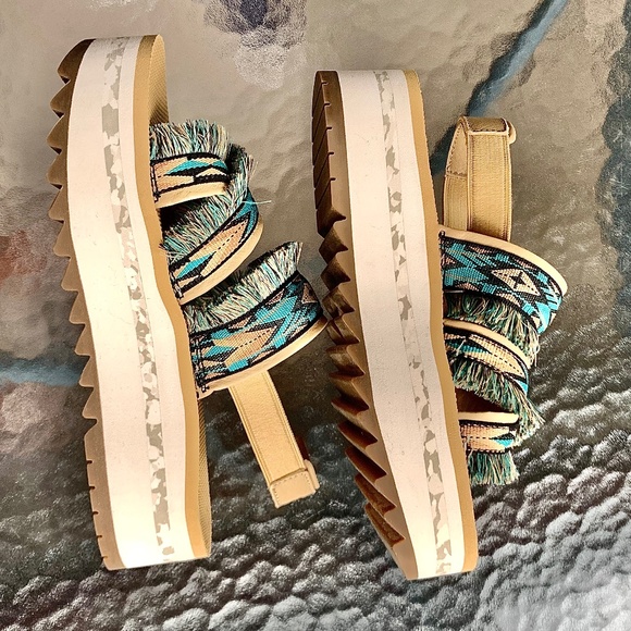 "Teva" southwest platform sandal. 8, EUC - Picture 9 of 14